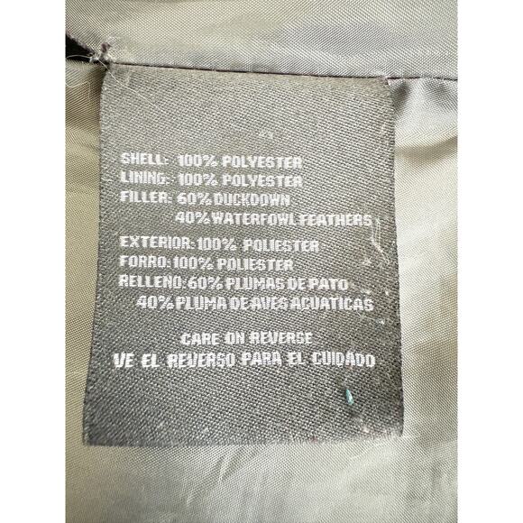 Kenneth Cole Reaction Black Down Puffer Coat Women’s Large | Warm Winter Coat - Picture 4 of 4